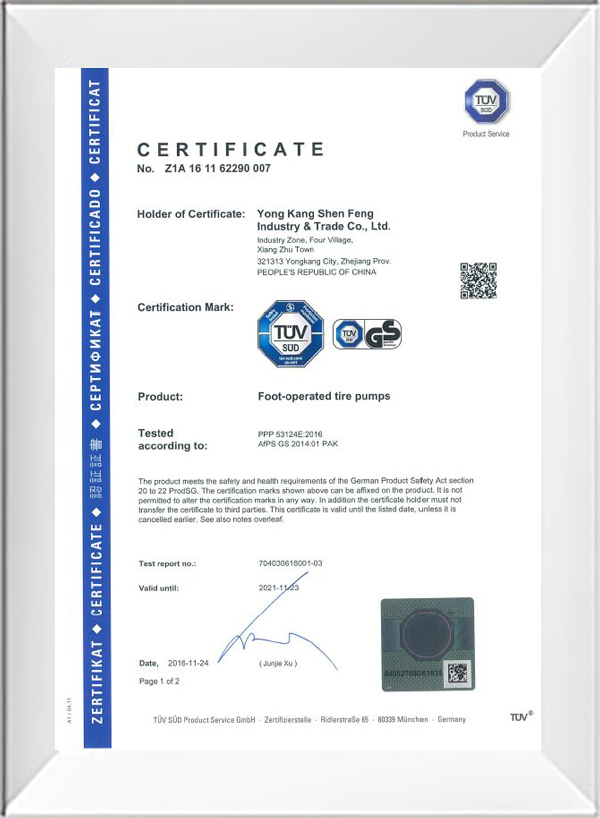 Certification